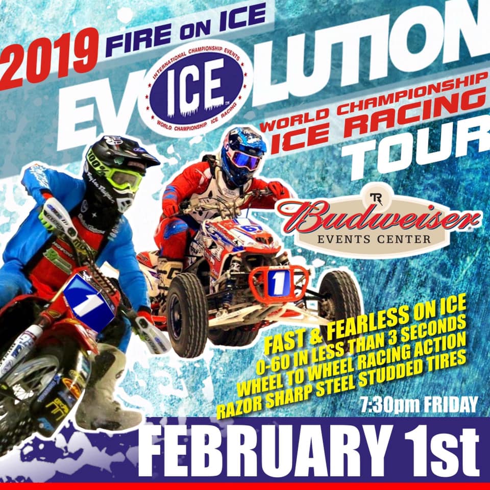 Motorcycle racing on ICE